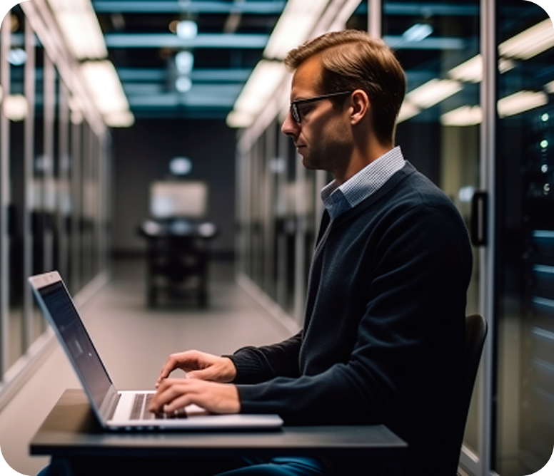 Developer focused on writing code